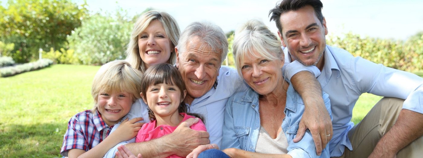 smiling family in Worcester